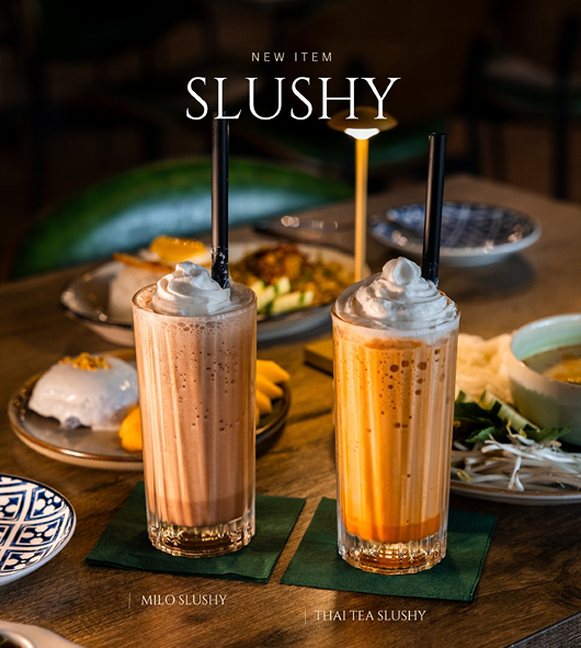 Milo Slushy & Thai Tea Slushy