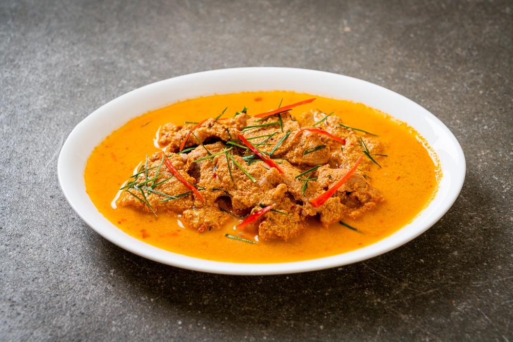 Thai meal kit panang curry with pork