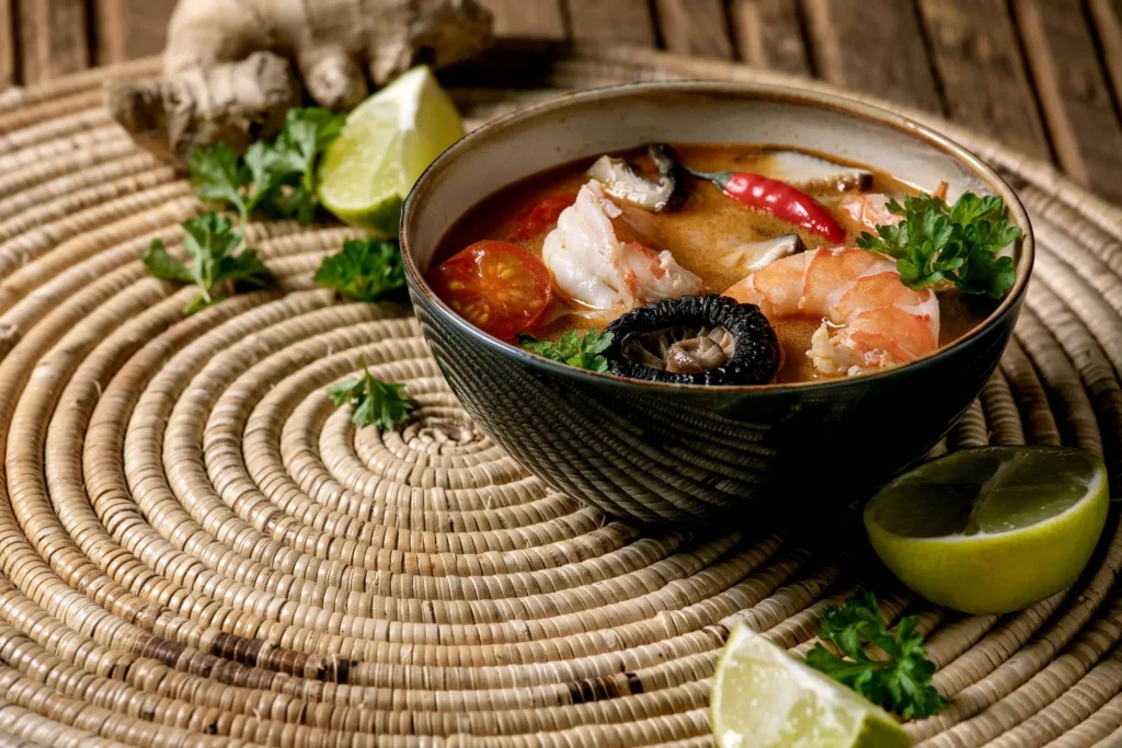 tom yum soup bowl