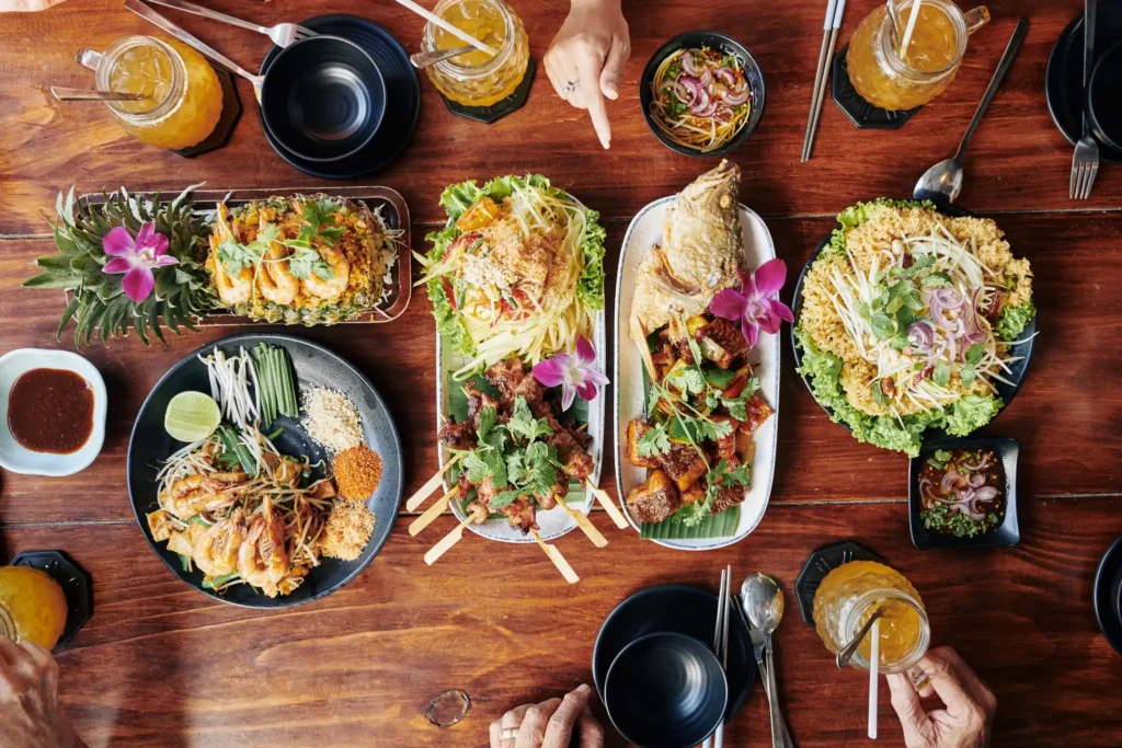 Authentic Thai dipping sauce served in restaurant worldwide