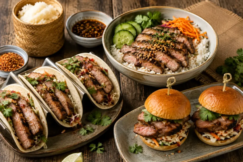 Modern Kor Moo Yang fusion dishes